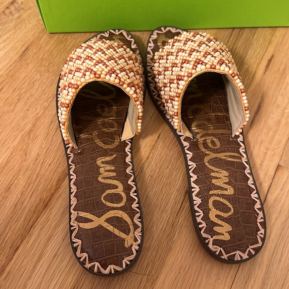 New Sam Edelman Sandals Gunner Beaded Slides size 7 - Picture 5 of 7
